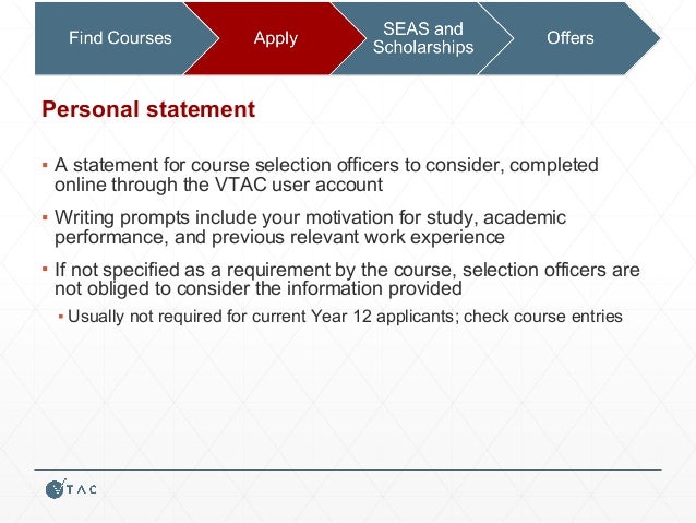 vtac personal statement example vtac personal statement example